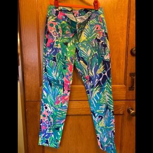 EUC-like new! Lilly Pulitzer Kelly Ankle Pants in Multi Purrfect